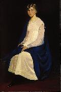 George Luks Portrait of a Young Girl (Antoinette Kraushaar) oil on canvas